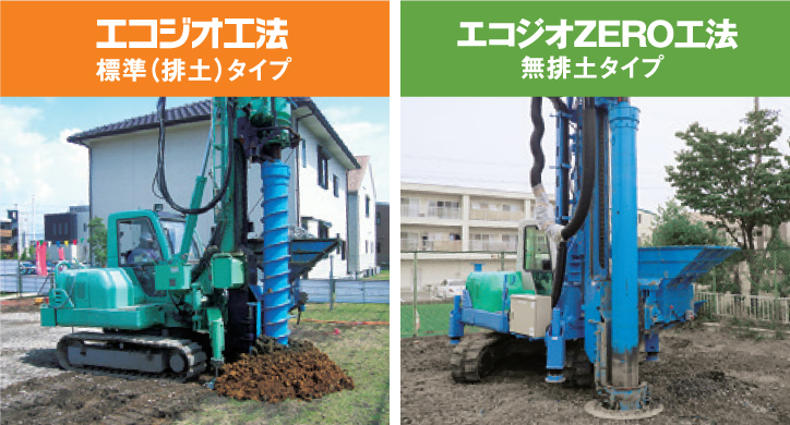 大雄工業の会社案内地盤改良工法一覧