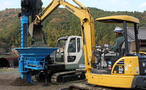 必要な施工機は2台だけ